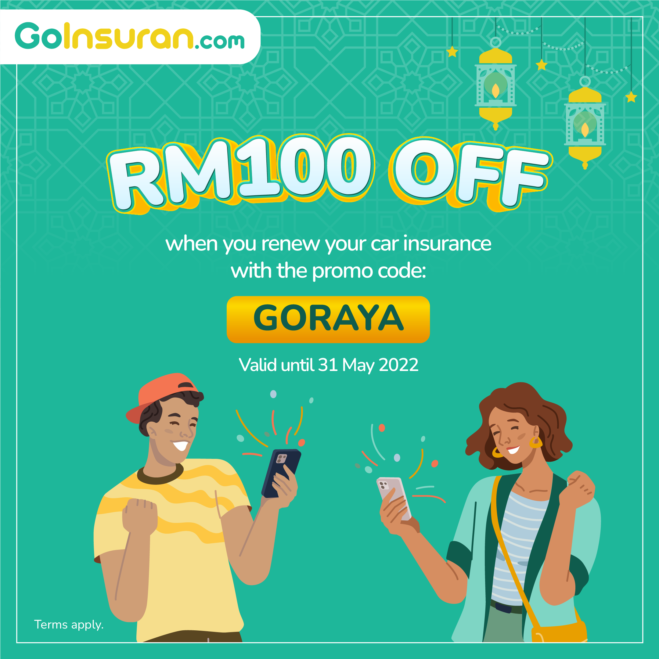 Read more about the article GoRaya-RM100 off when renew car insurance