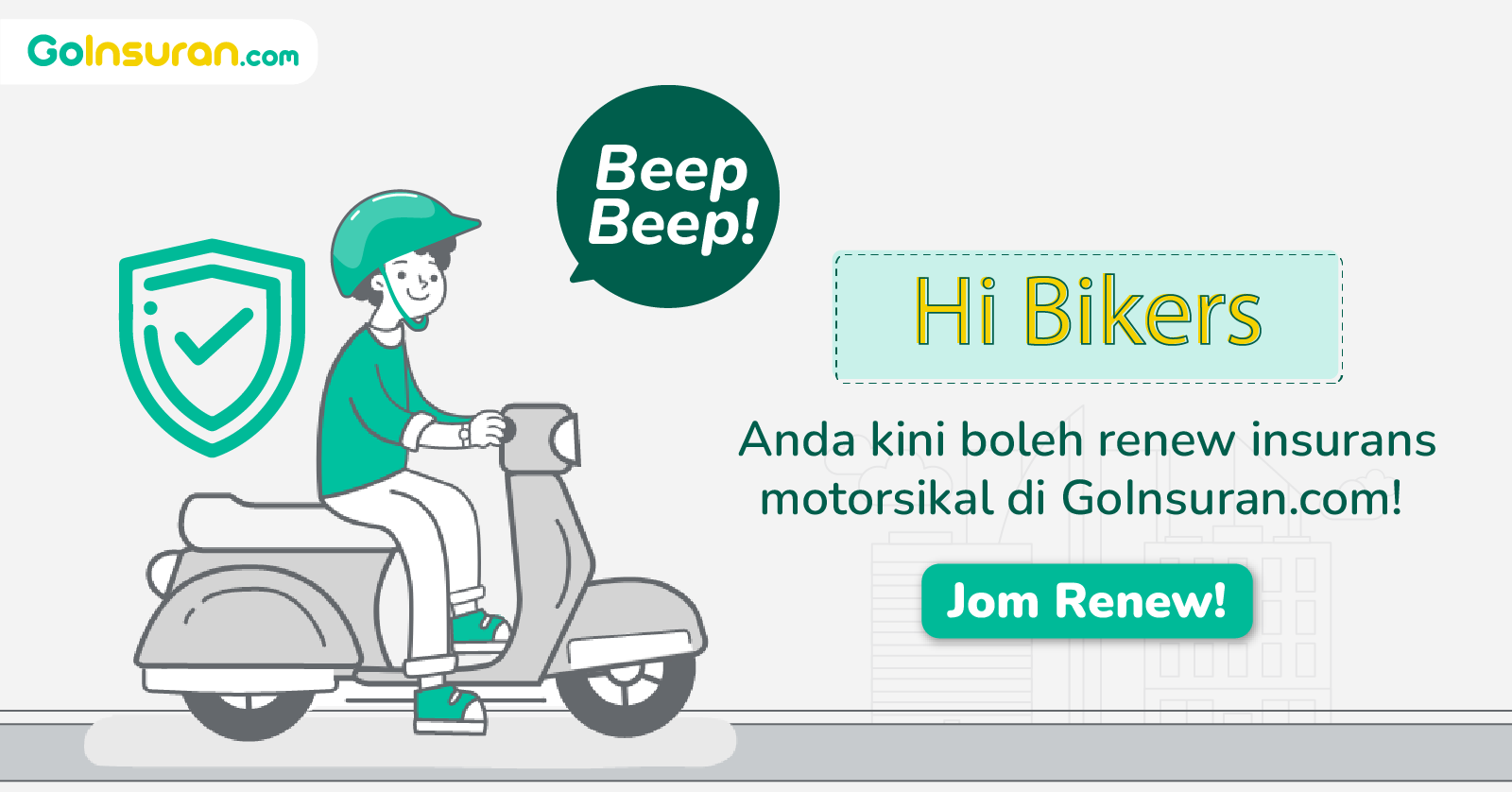Read more about the article Hello there, motorcycle owners! Renew your insurance with GoInsuran now.