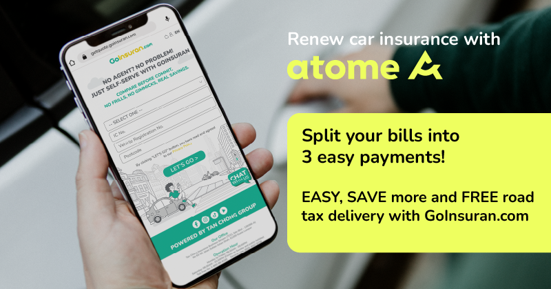 Read more about the article Split payments of your car insurance renewal with Atome